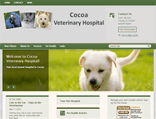 Tablet Screenshot of cocoaveterinary.com
